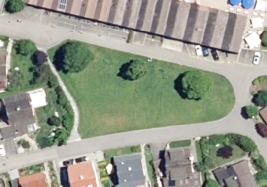 Vogelperspektive Retentionsfläche